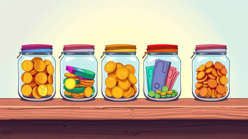 O Princípio dos Potes: Um Jeito Simples de Organizar Suas Finanças